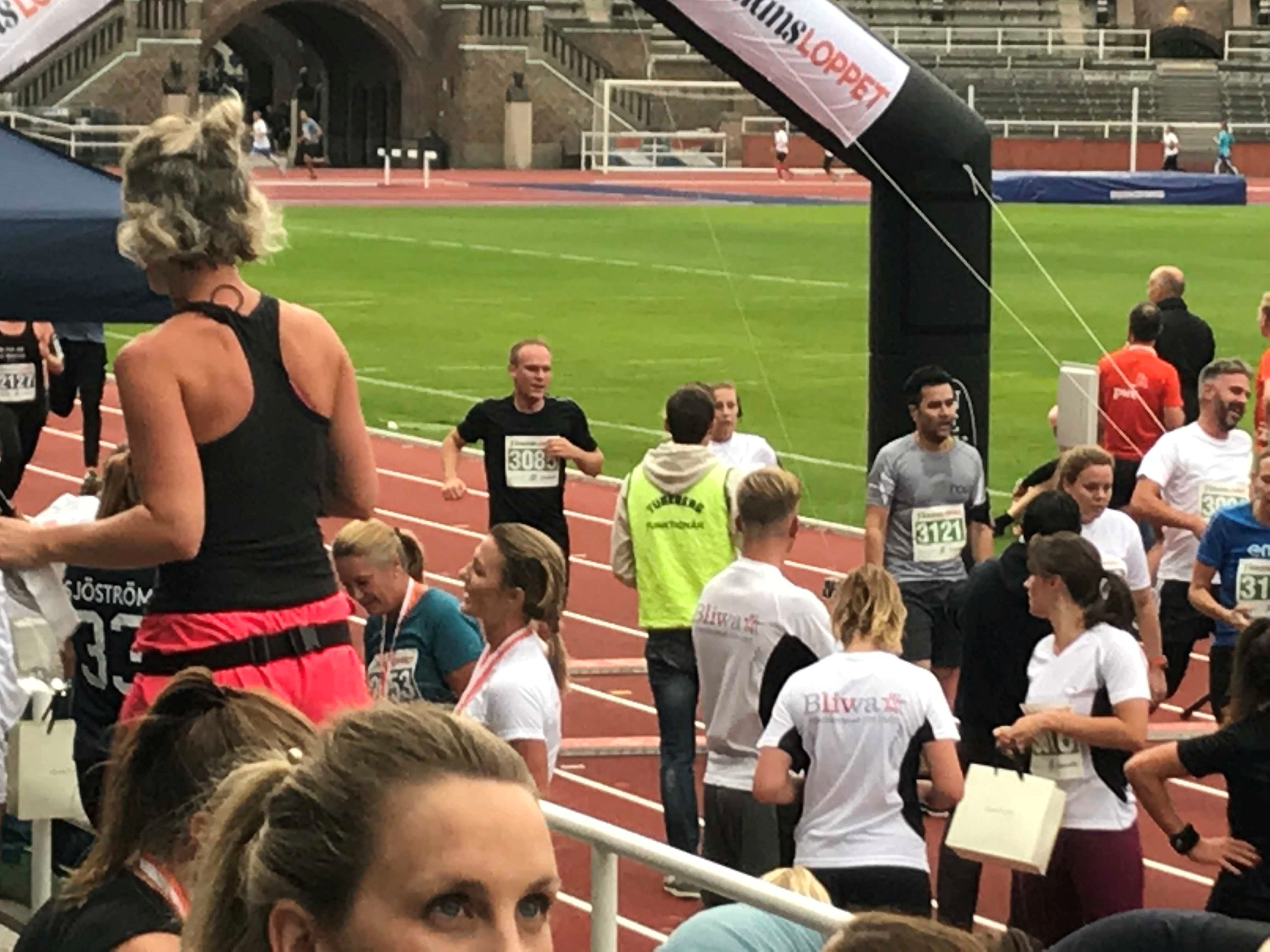 Finansloppet målgång